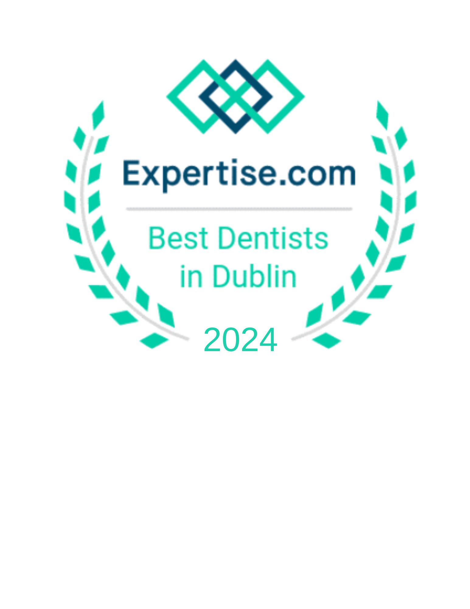 Expertise.com best dentist in dublin 2024 badge